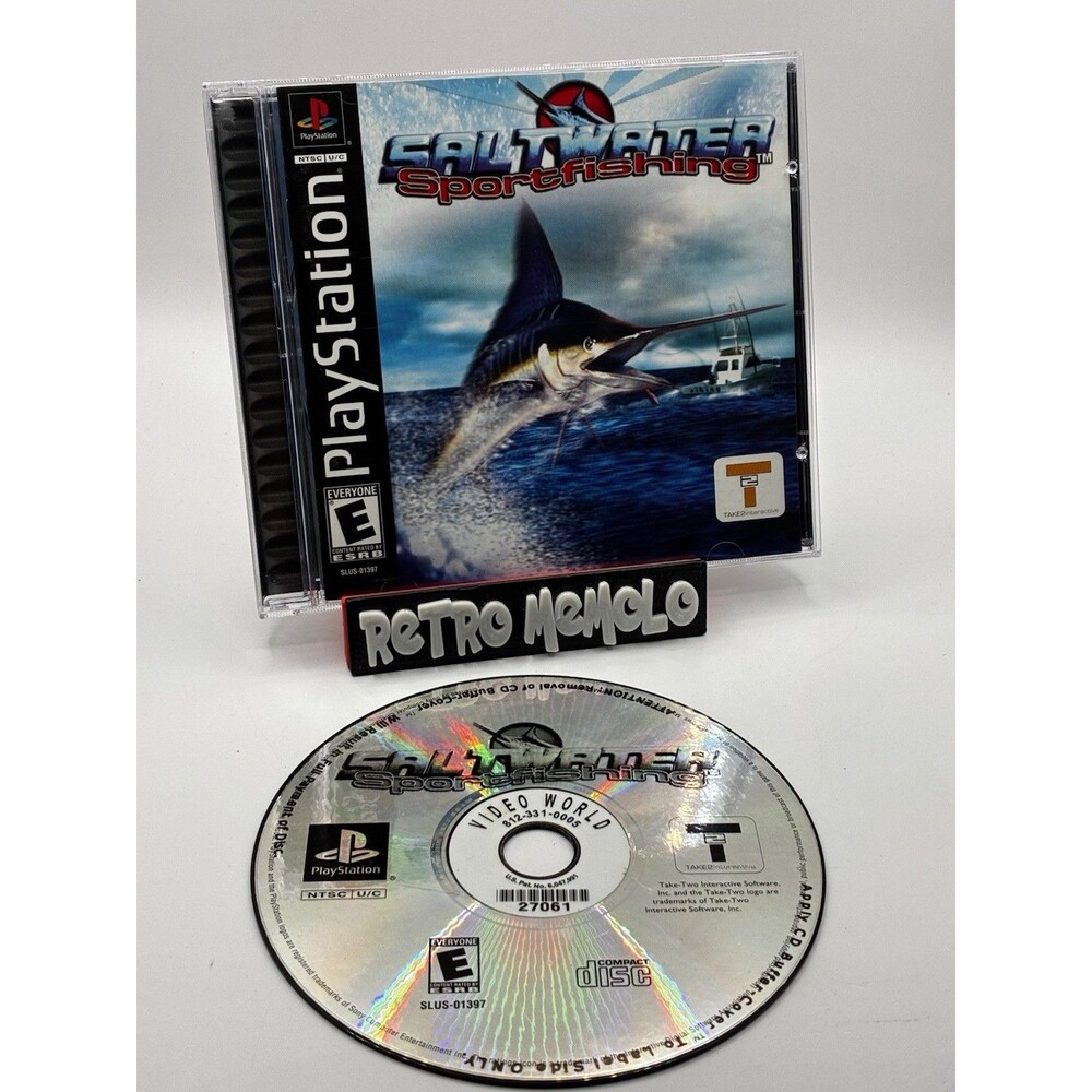 Saltwater Sportfishing (Sony PlayStation 1, 2001) PS1 Game CompleteTested